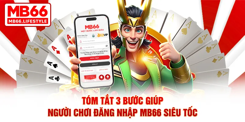 Tóm tắt 3 bước giúp người chơi đăng nhập MB66 siêu tốc